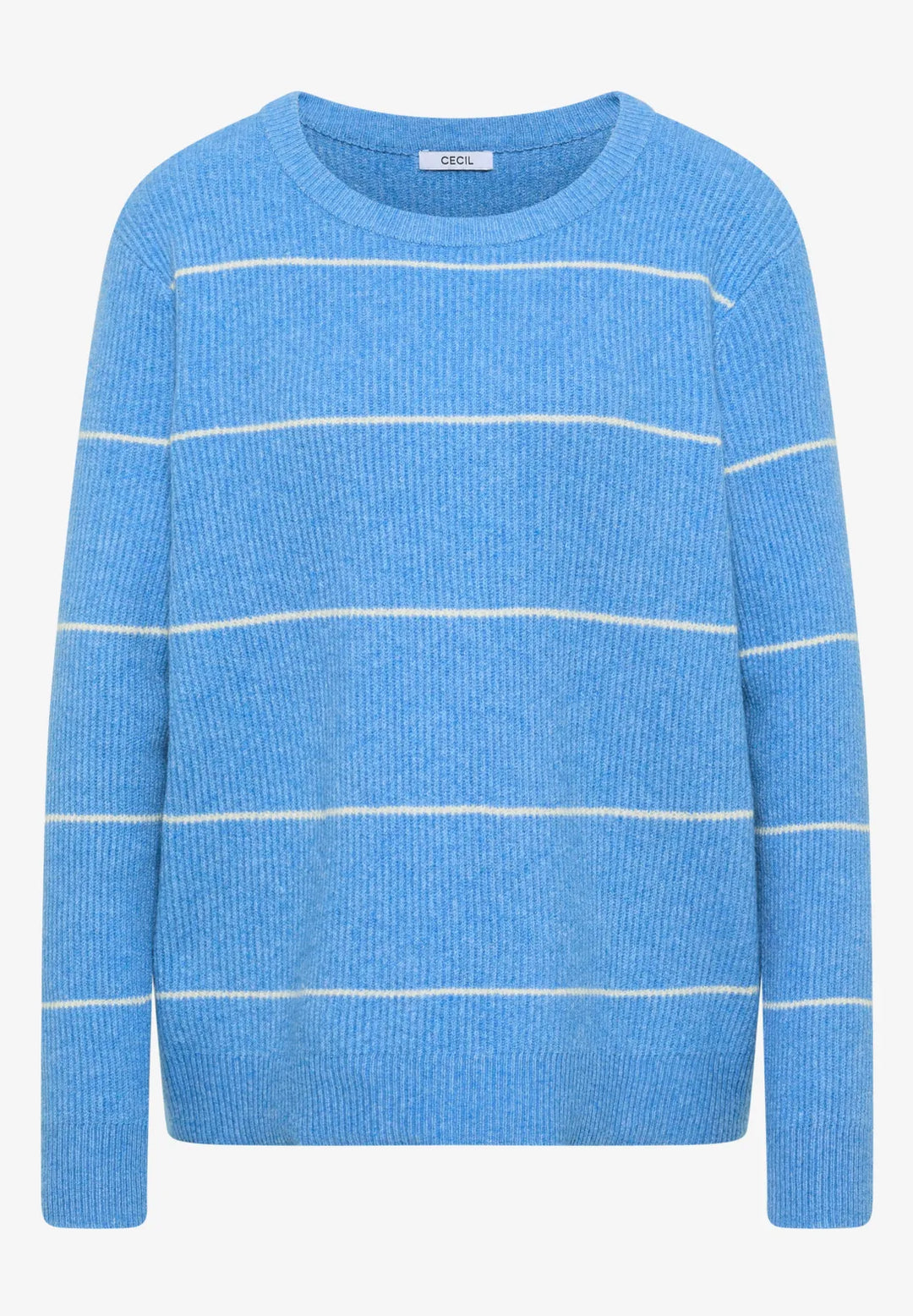 Cecil Striped Knit In Fountain Blue