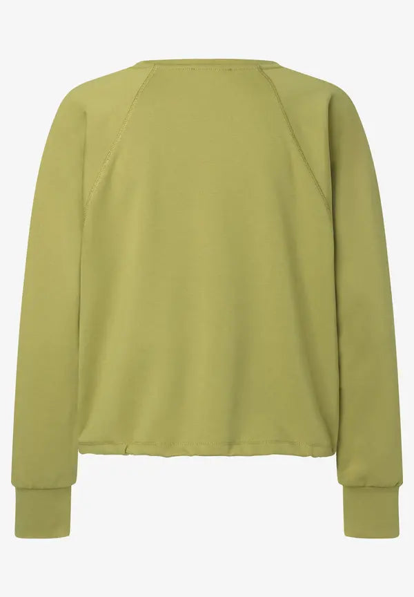 More & More Sweatshirt In Soft Moss Green