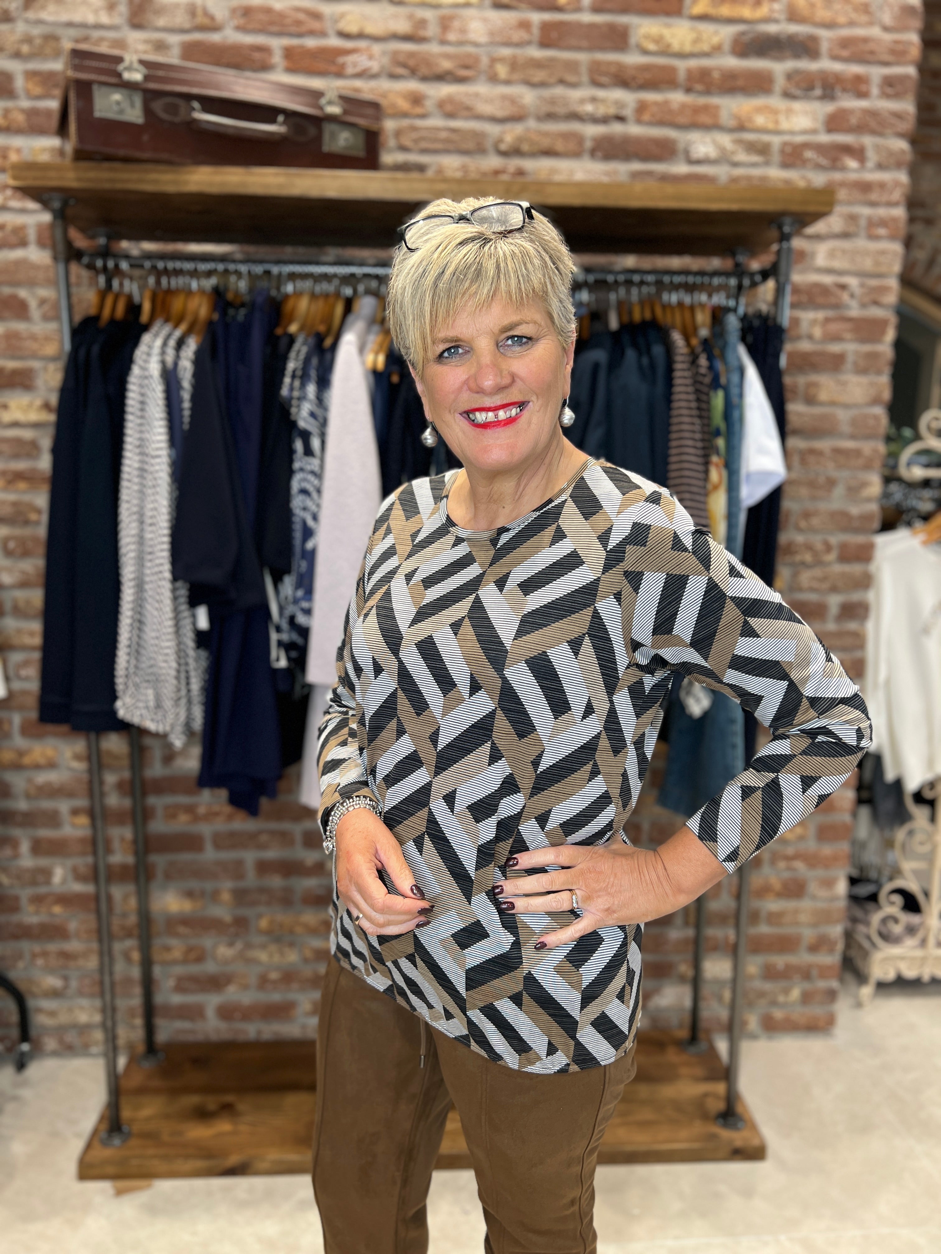 Soya Concept Galina Top In Sand Multi