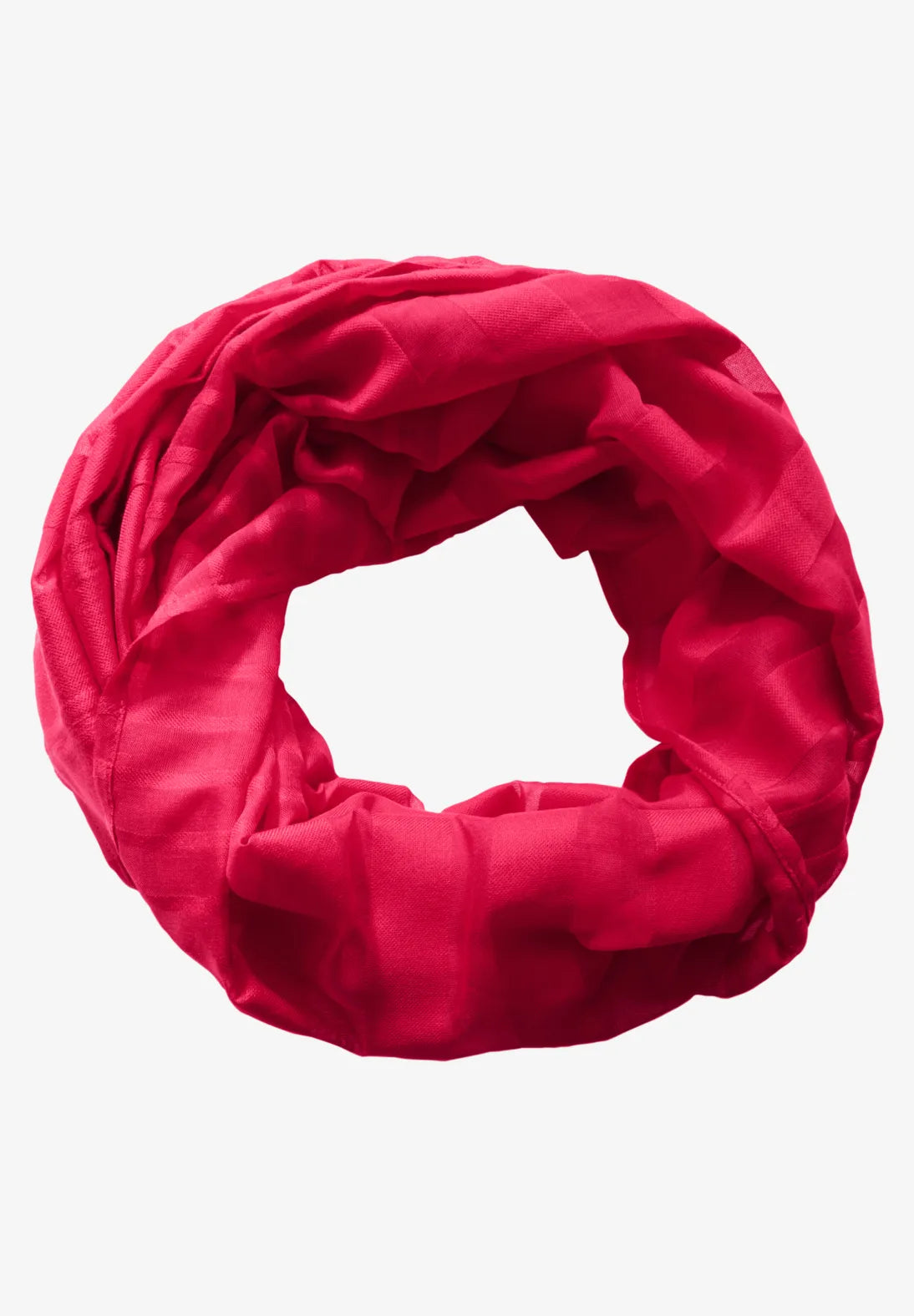 Cecil Woven Loop Snood In Granita Red