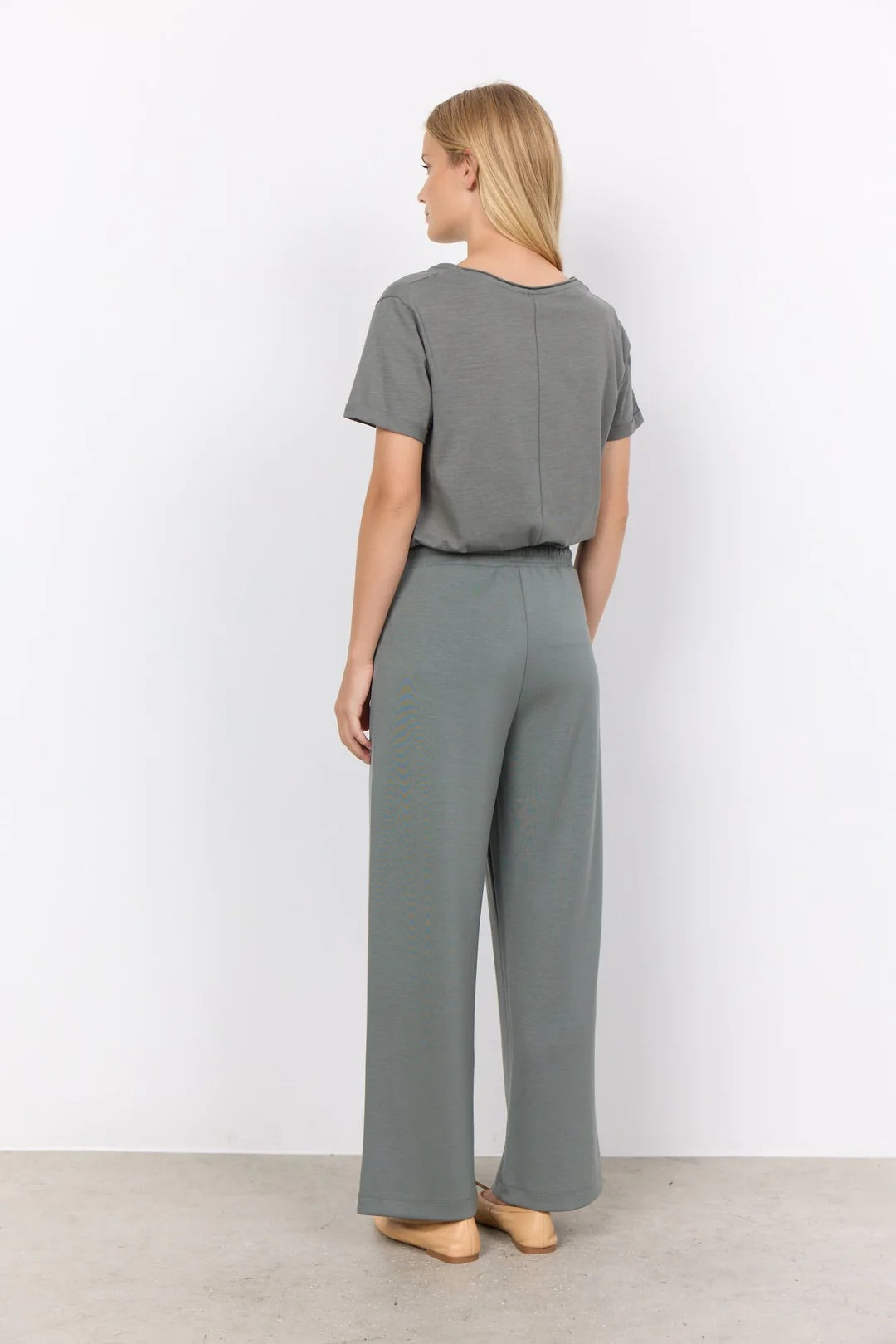 Soya Concept Banu Trousers In Dusty Green