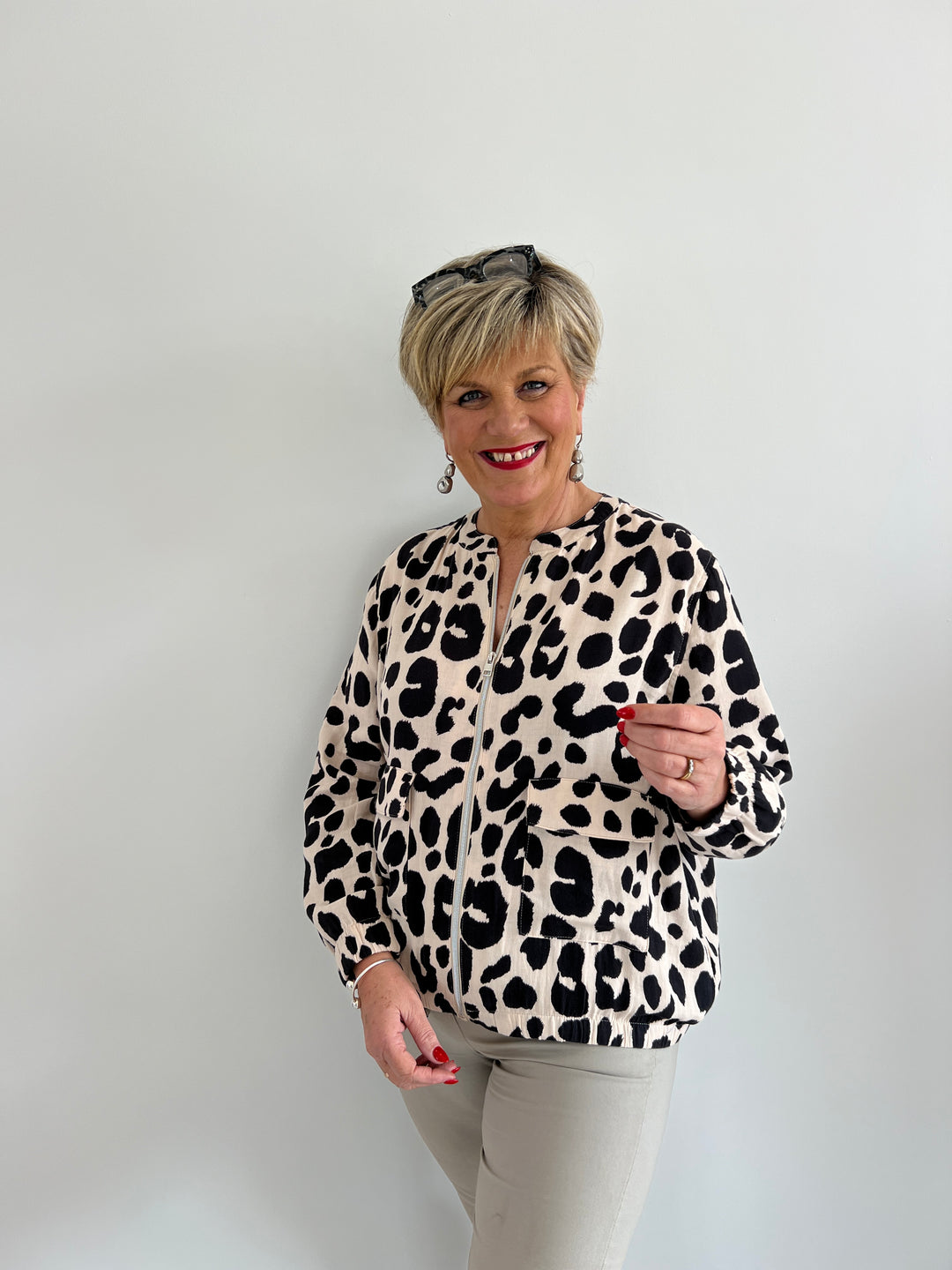 Street One Muslin Jacket In Coastal Beige