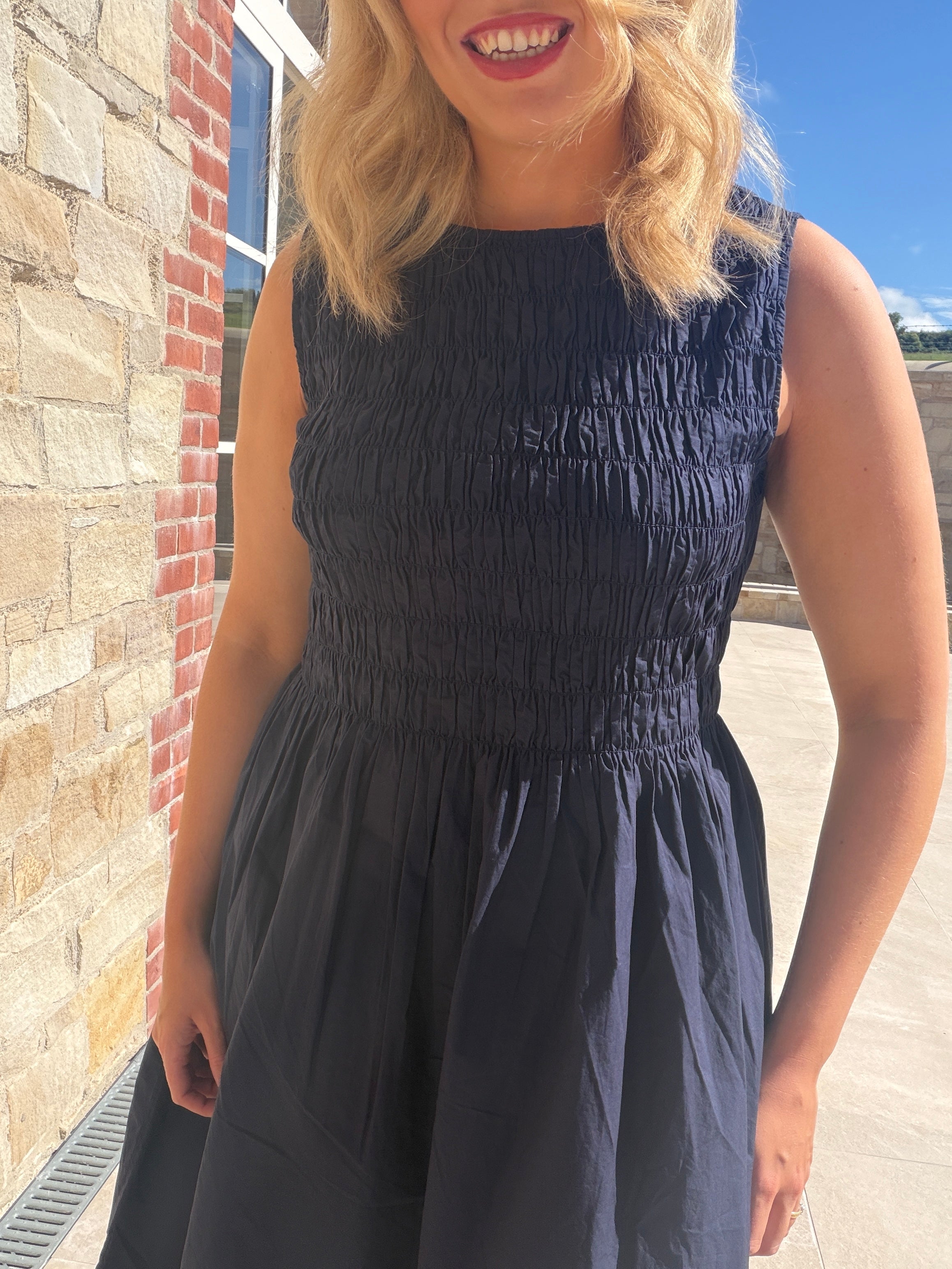 Saint Tropez Rosagisla Dress in Navy