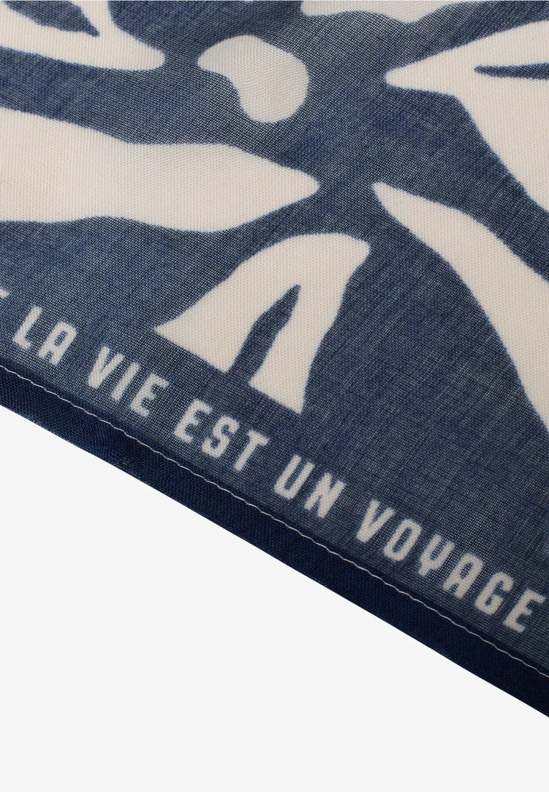 Cecil Multi Scarf With Tape In sporty denim