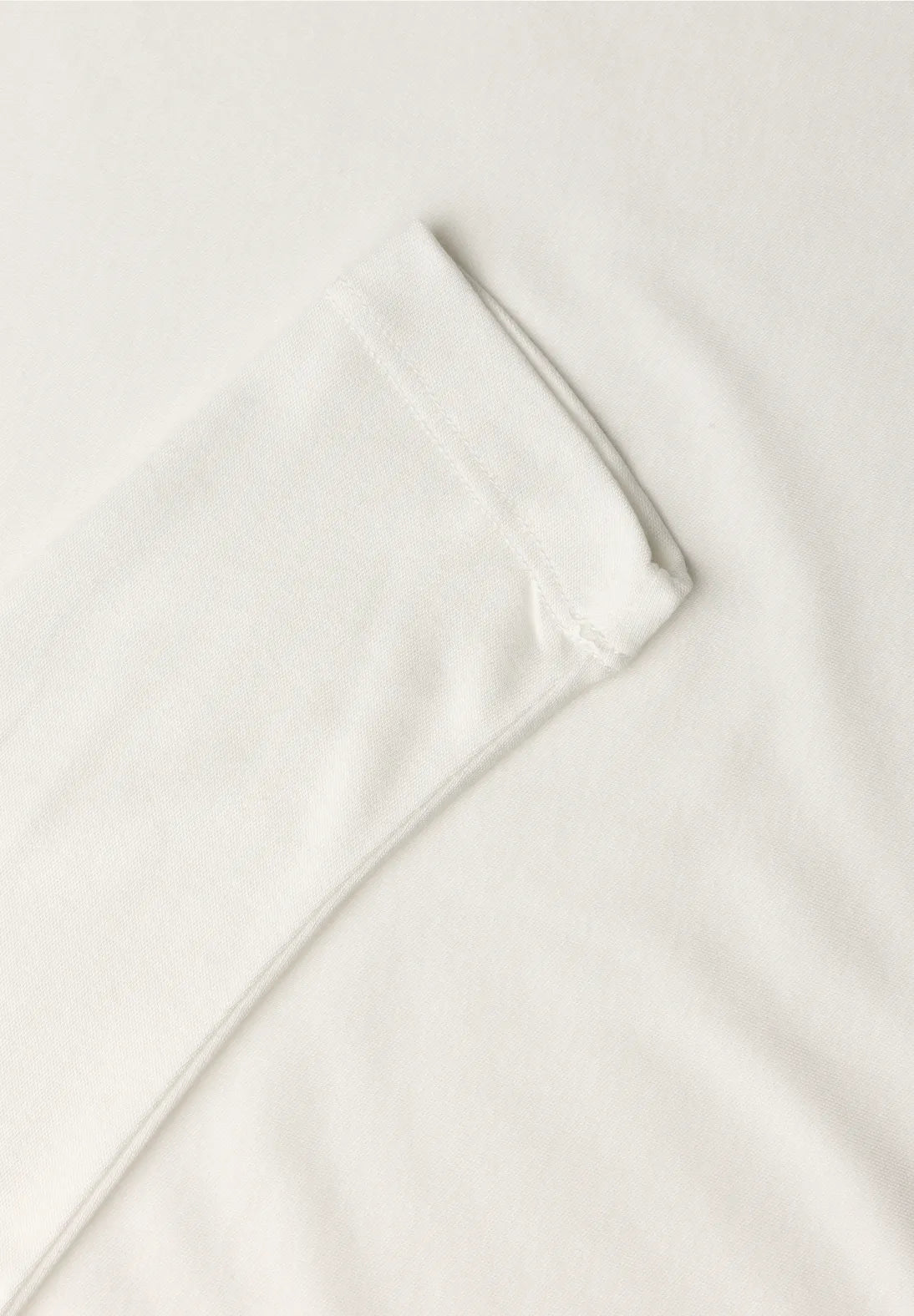 Heart long sleeve top in off white