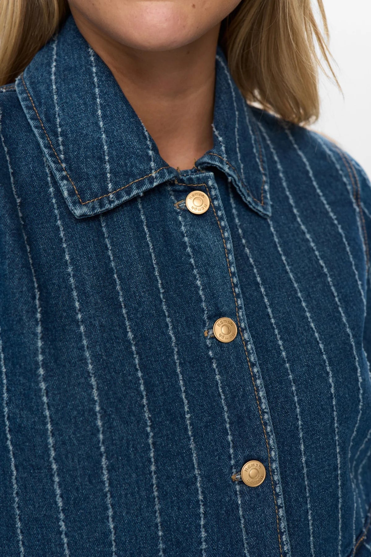 Nümph Nuatlanta denim jacket In medium blue