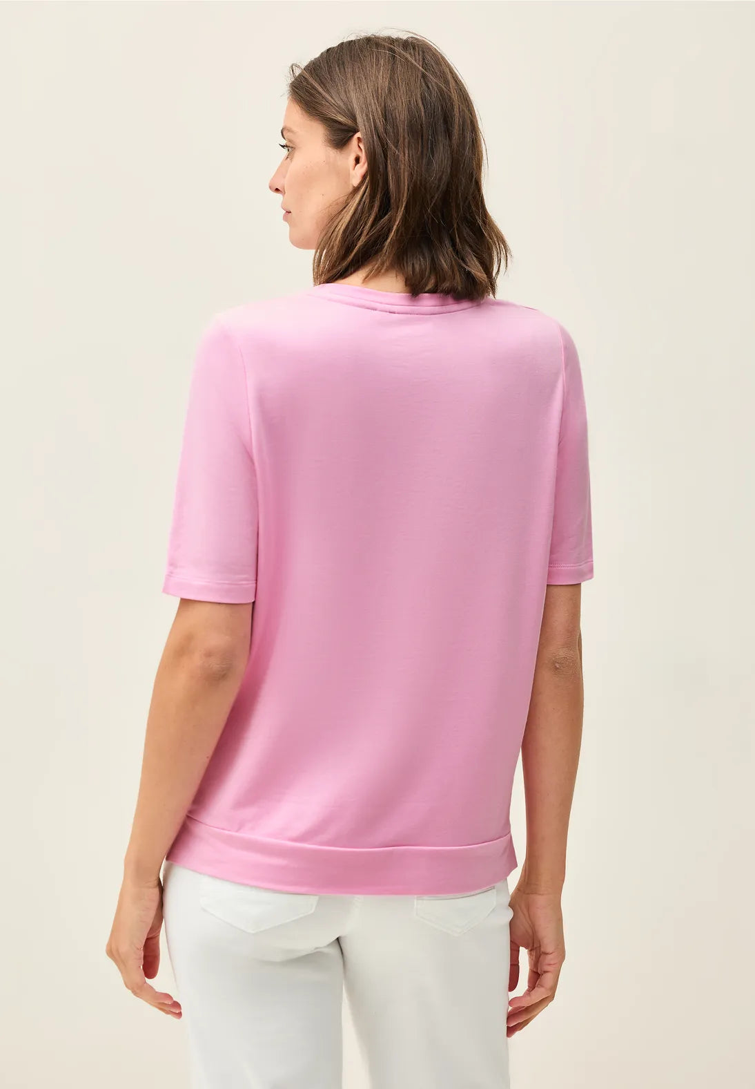Cecil Wording Artwork Top In Cherry Blossom Pink