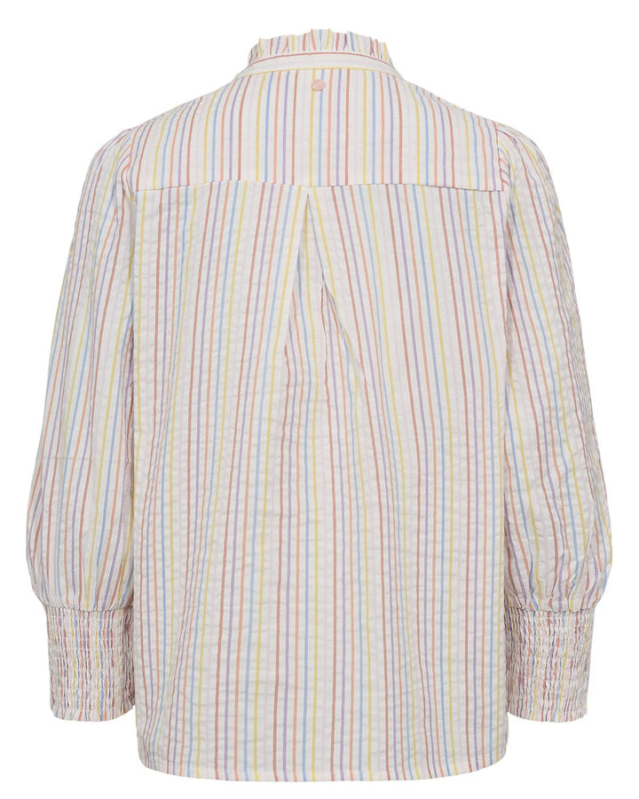 Nümph Nutashia Striped Blouse In Popcorn