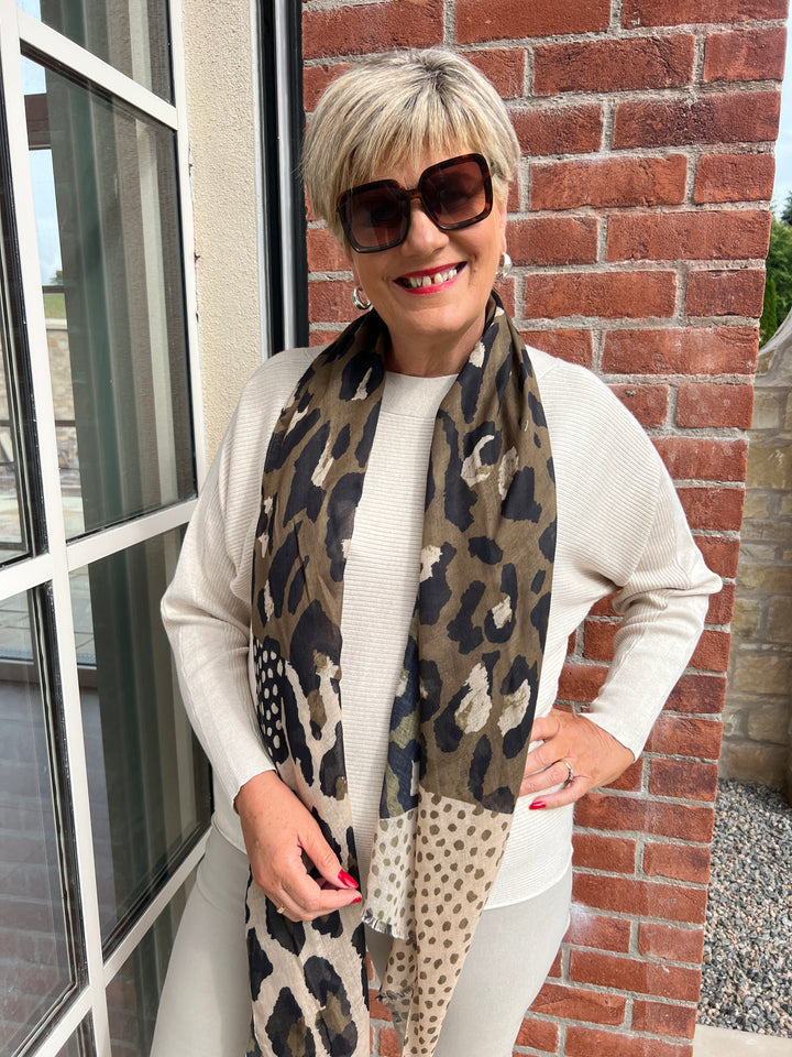 Soya Concept Shada Scarf In Olive