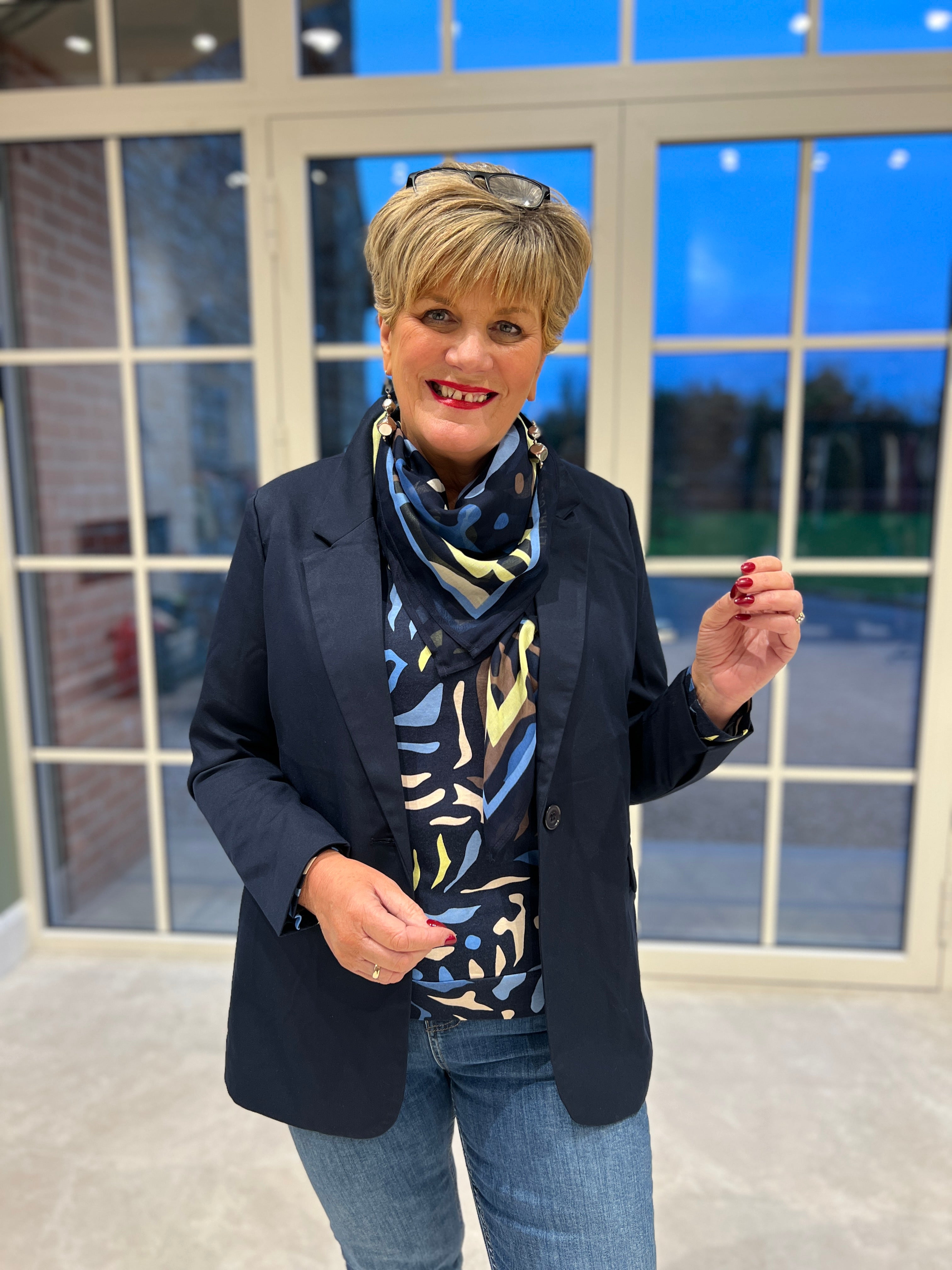 Soya Concept Beth Blazer In Navy