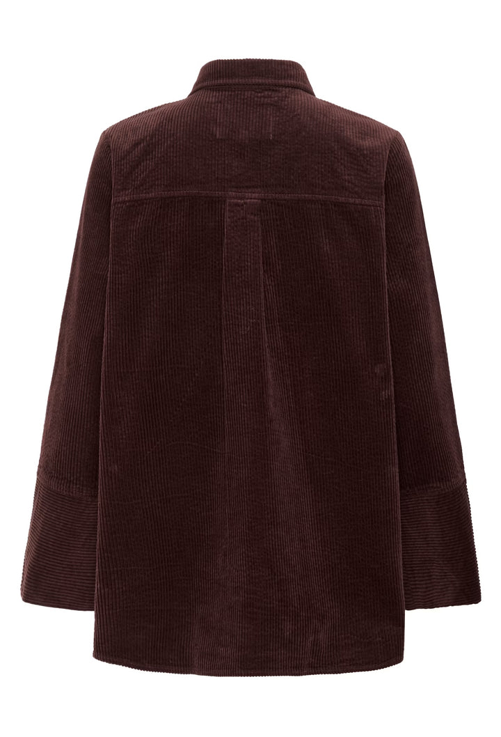 Culture Cubaela Cord Jacket In Bitter Chocolate