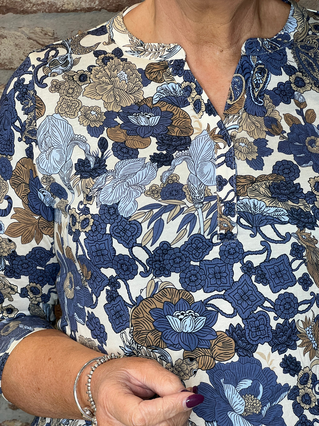 Soya Concept Paisley Felicity Top In Blue