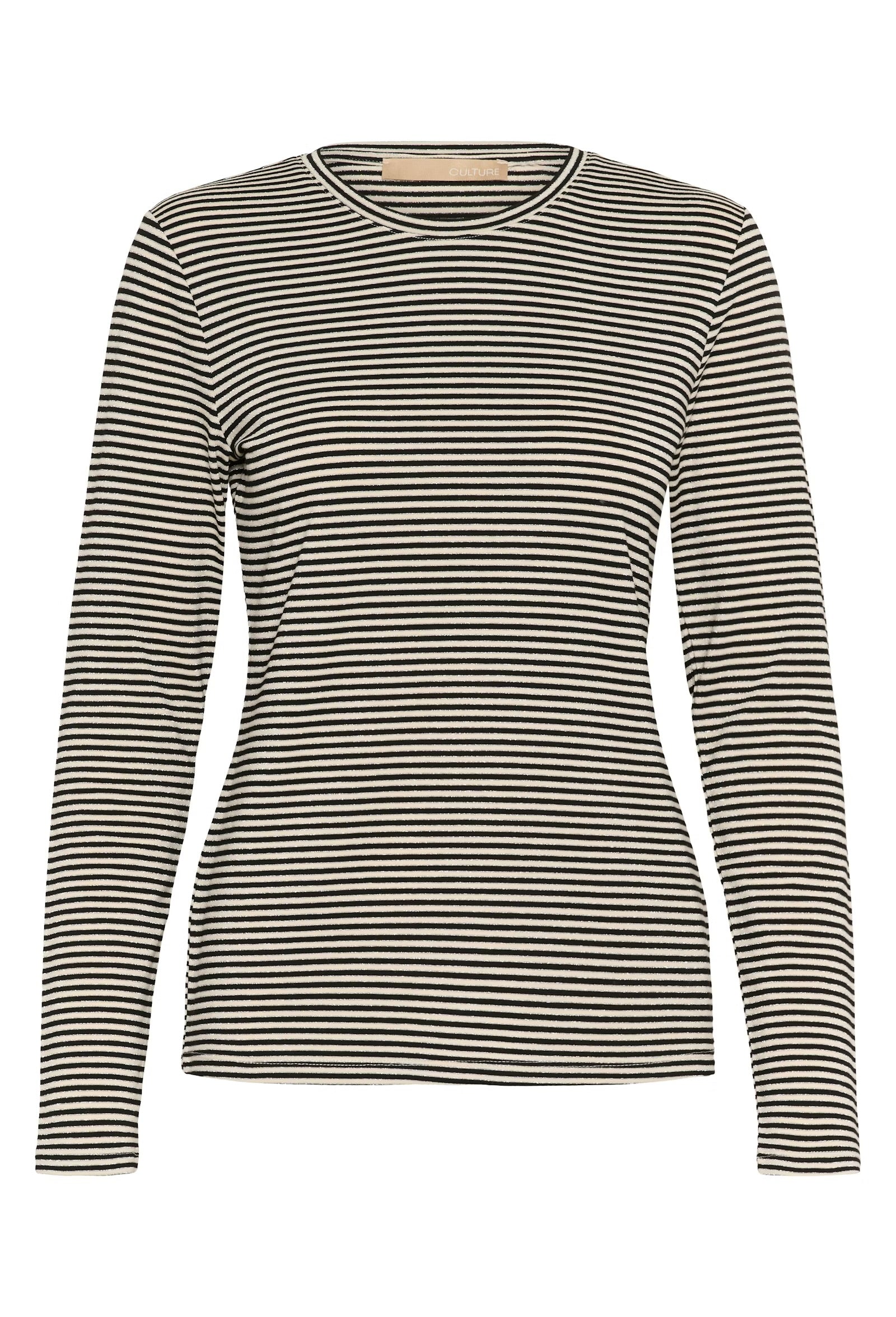 Culture Striped Top In Black & White