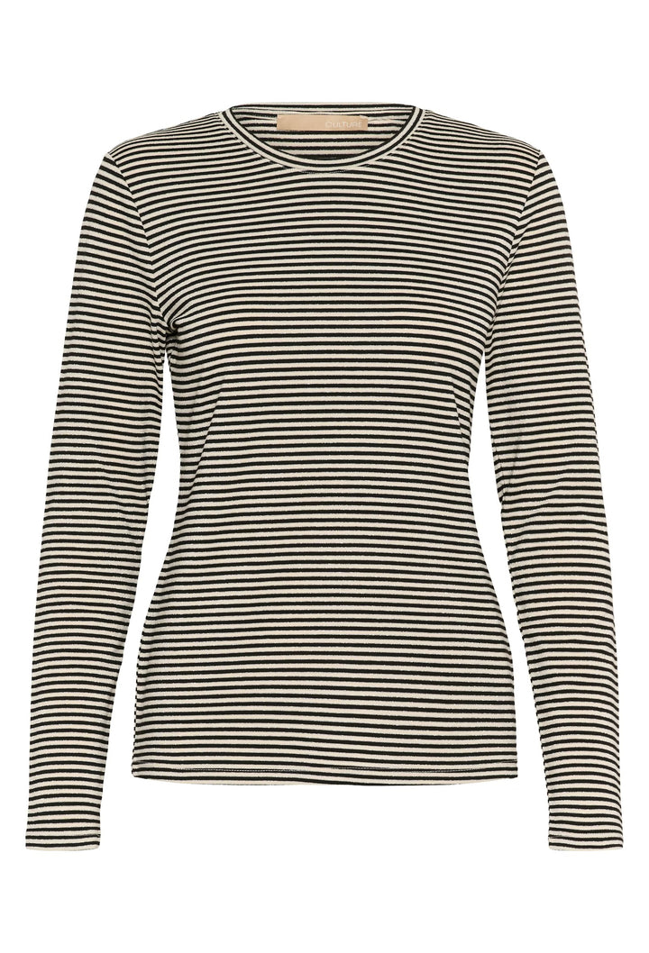 Culture Striped Top In Black & White