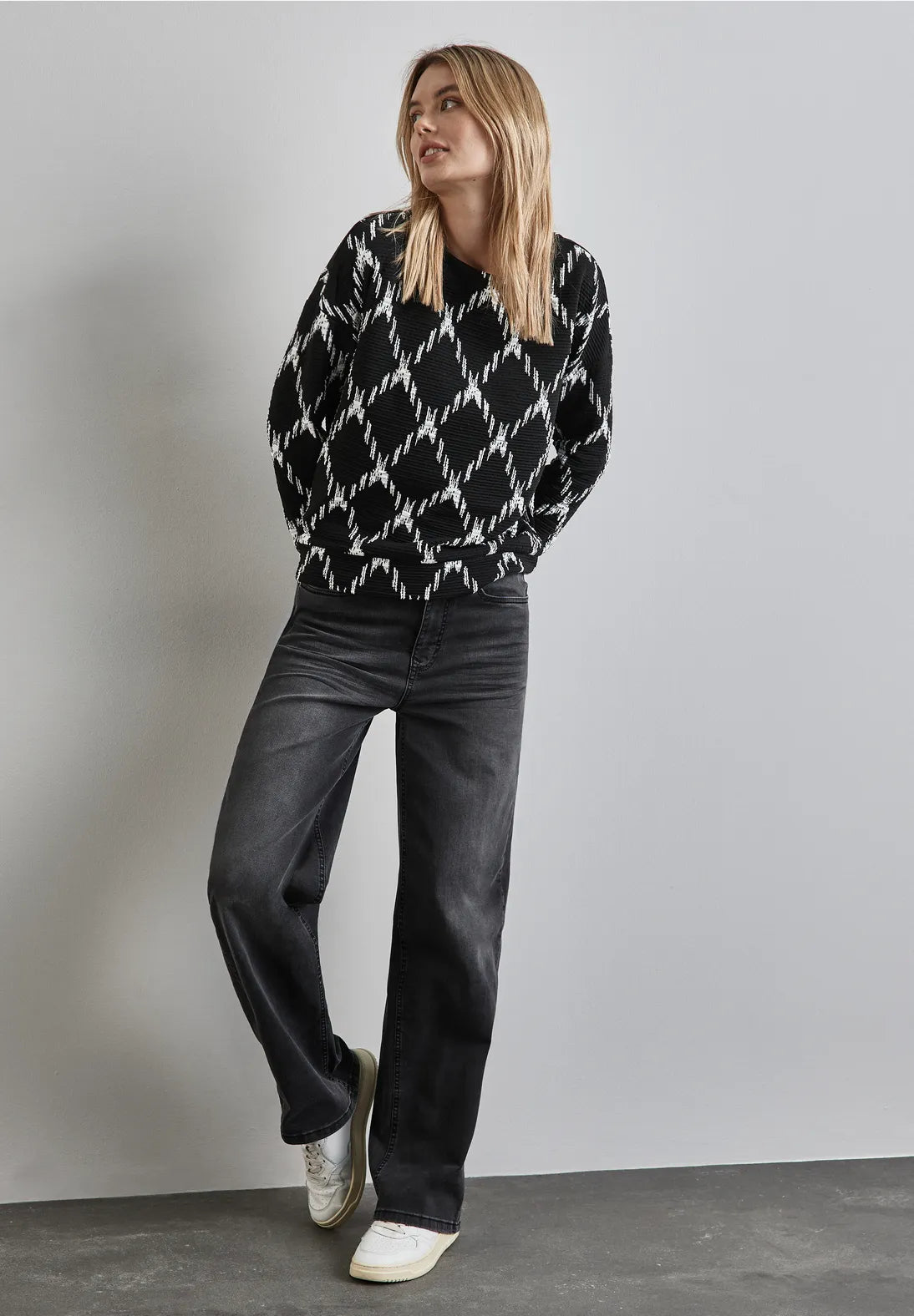 Street One Structured Jumper In Black