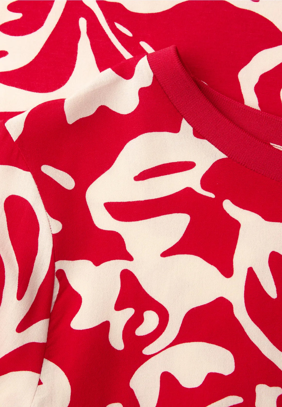 Street One floral blouse In Salsa Red