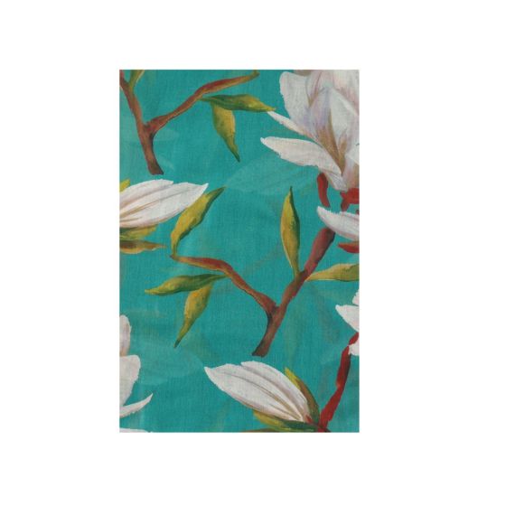 Amelia Magnolia Print Scarf In Dusty Mint