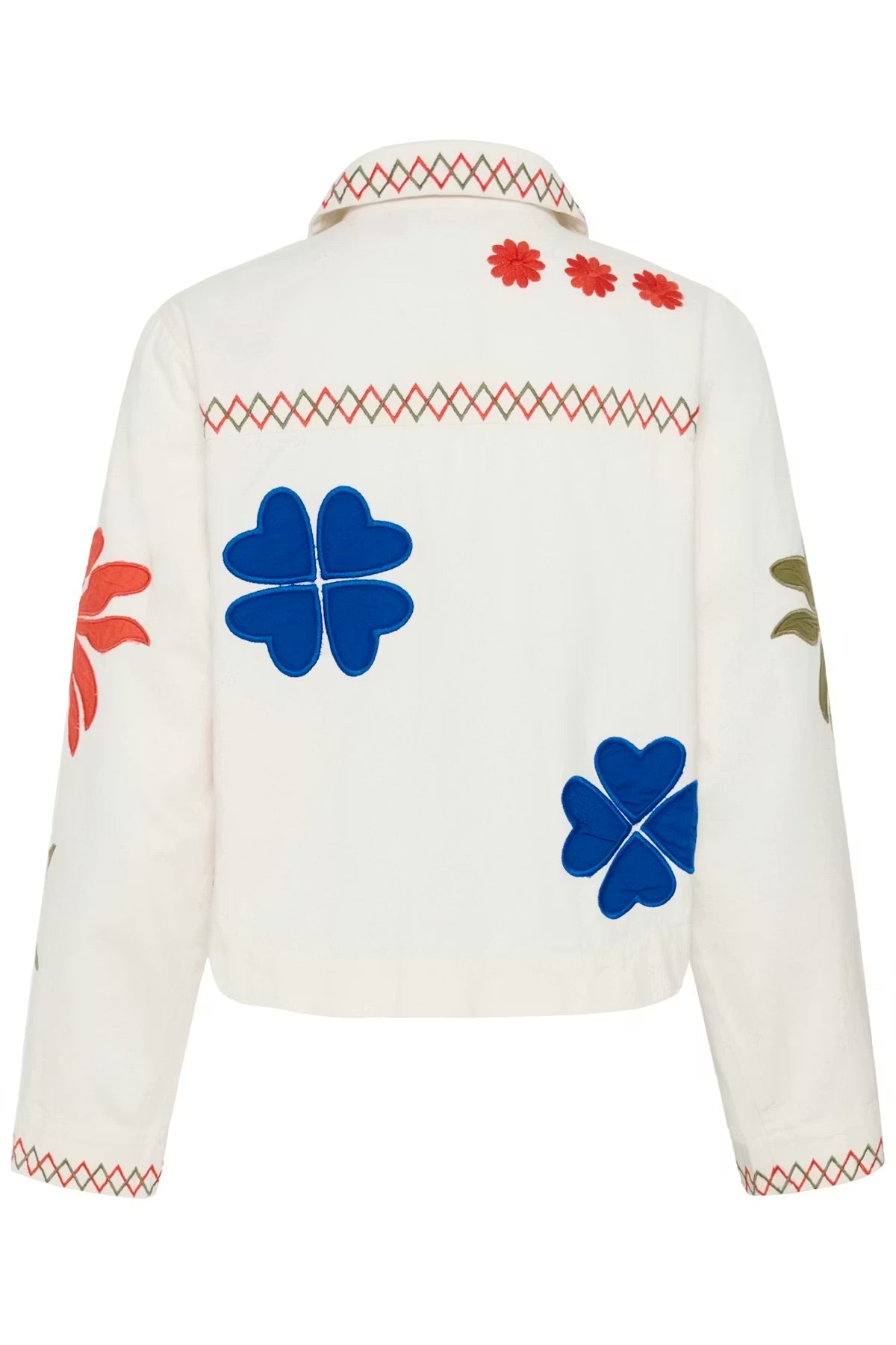 Culture Embroidery Jacket In Spring Gardenia