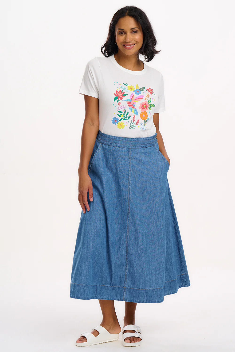 Sugarhill Brighton Hummingbird T-shirt In Off White