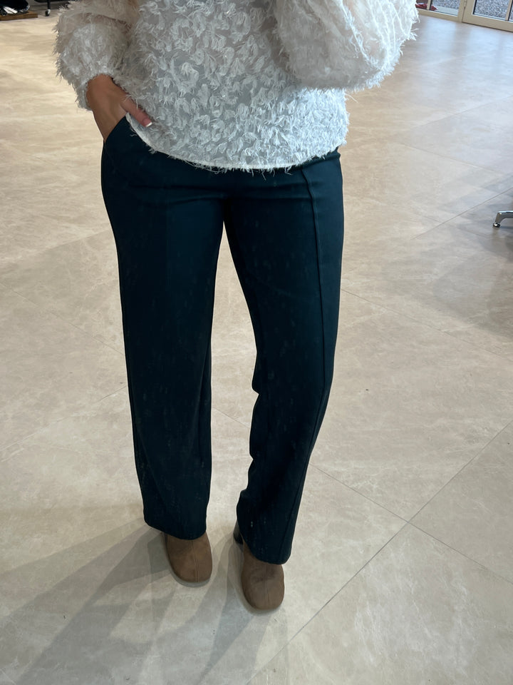 Street One Straight Leg Trousers In Green