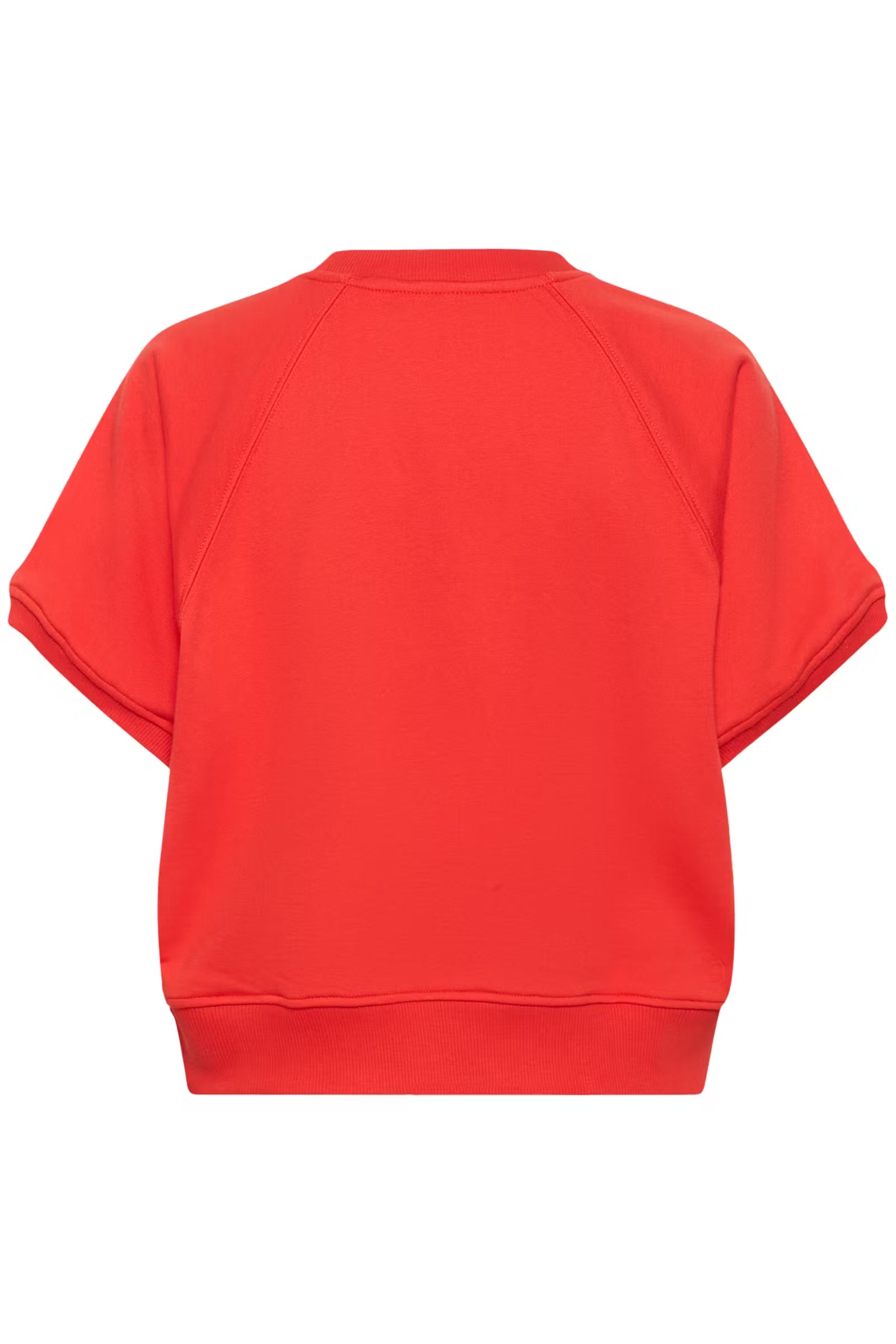Saint Tropez Short Sleeve Sweatshirt In Poppy