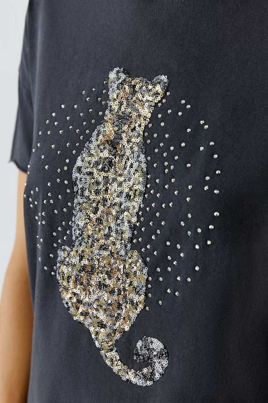 Sequence t-shirt in washed out black