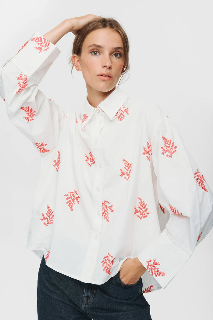 Nümph Nubally Shirt In Pink Lemonade