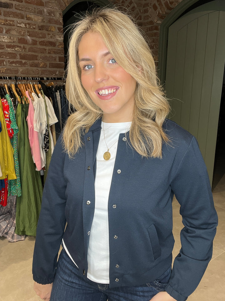 Street One Bomber Jacket In Navy