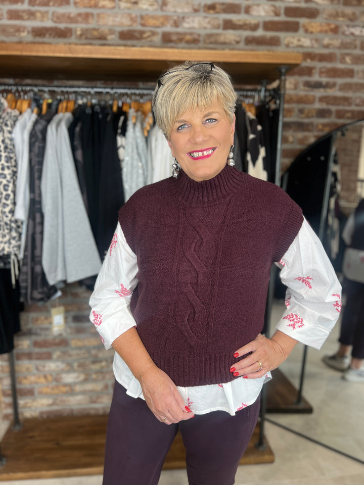 Nümph Nucally Pullover In Wine