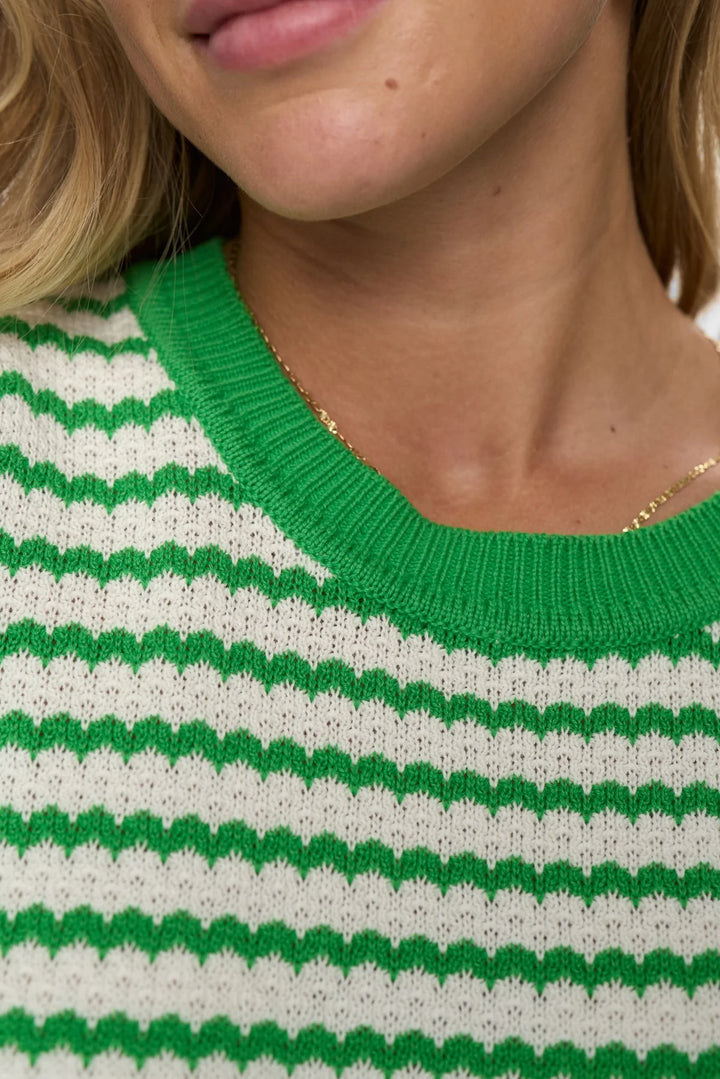 Nümph striped pullover In Green