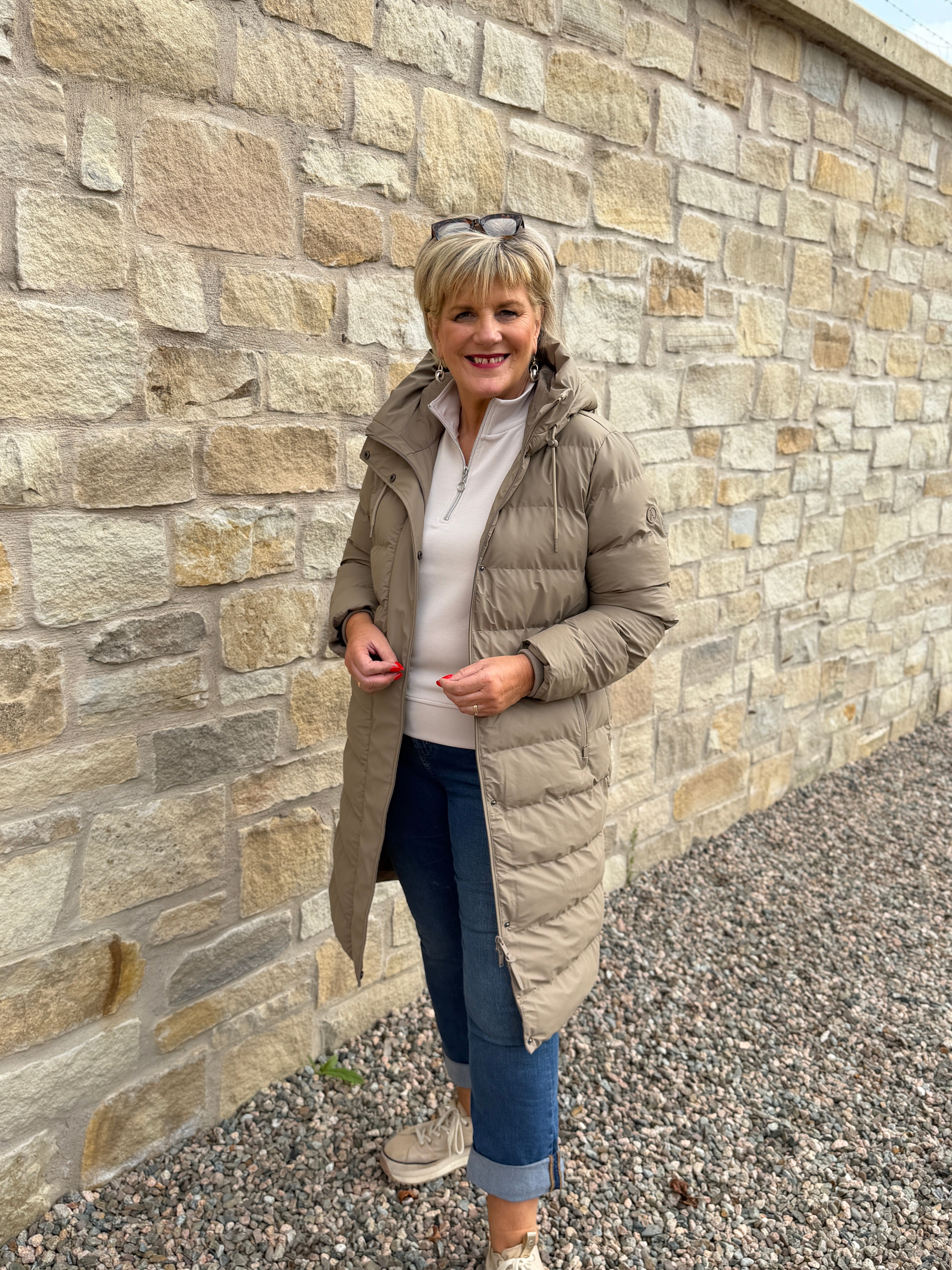 Glaze Puffa raincoat in Brindle