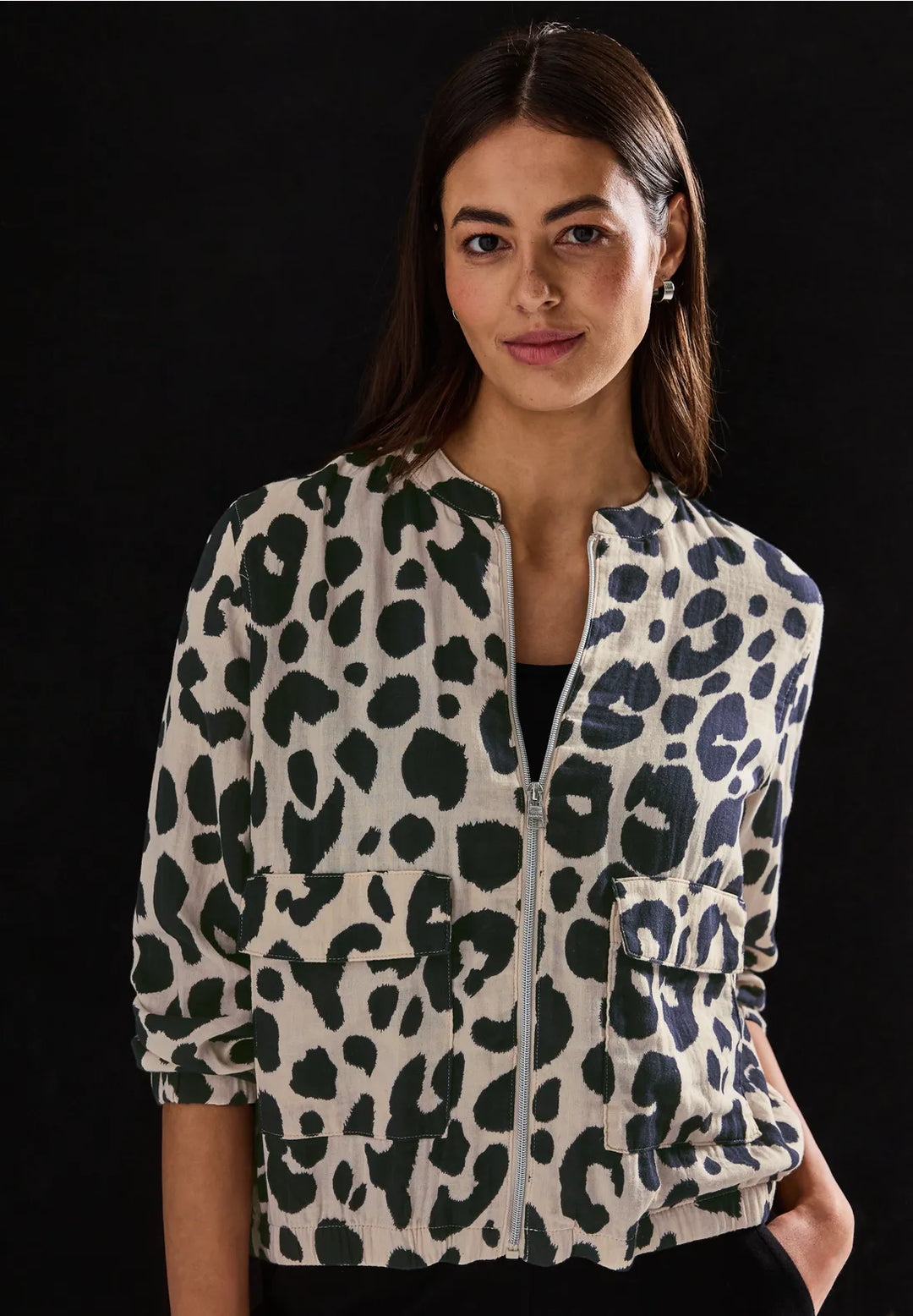 Street One Muslin Jacket In Coastal Beige