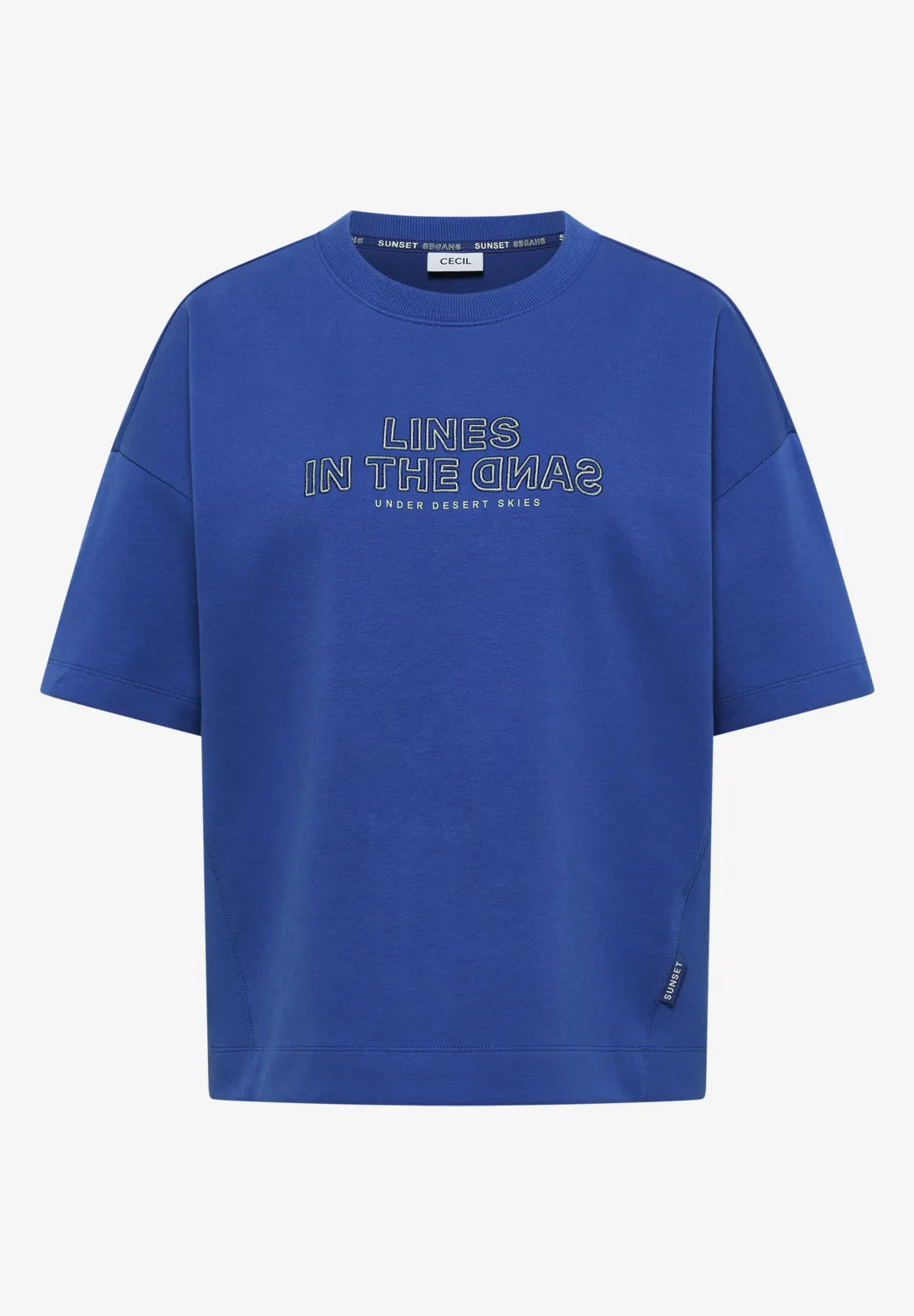 Cecil Sweatshirt With Embroidery In deep river blue