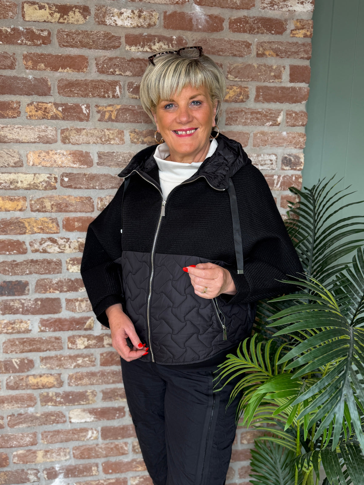 Deck By Decollage Hooded jacket In Black