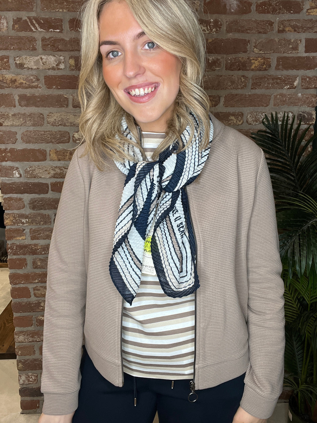 Street One Zipper Jacket In Light Terra Mocha