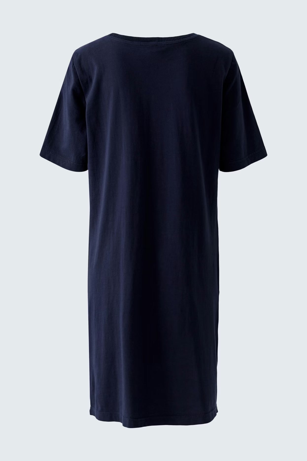 Oui Plain Dress In Navy