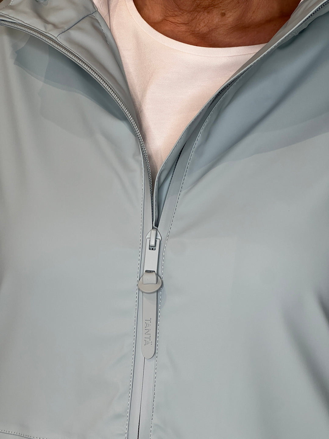 Tanta Brouillard Raincoat in Cloud Blue