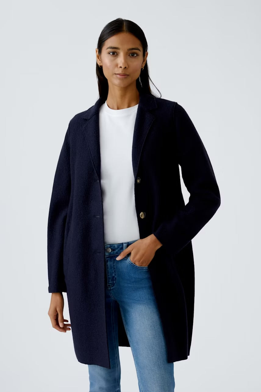 Mayson Boiled coat In navy