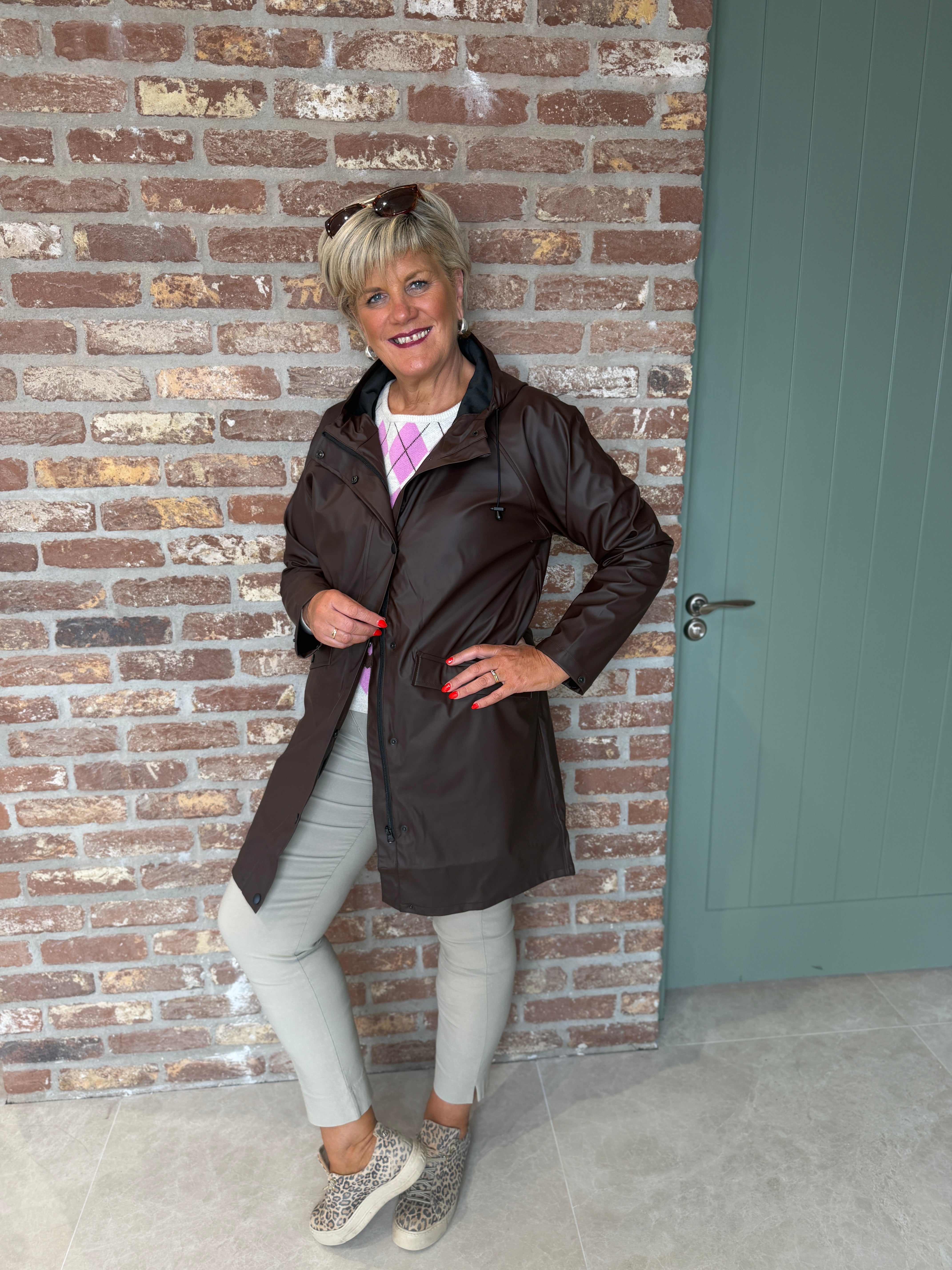 Ichi Ihtazi raincoat in Brown