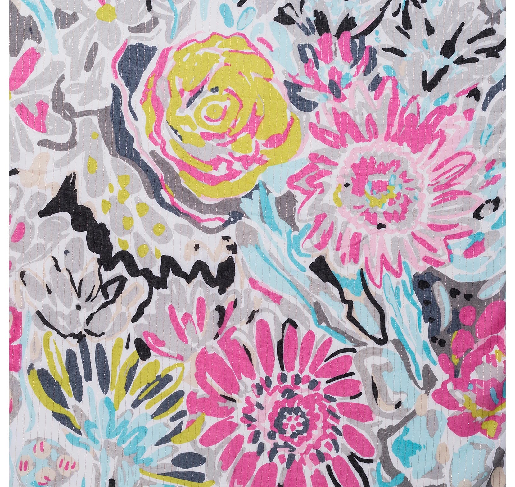 Pipa Patterned Scarf In Grey Multi