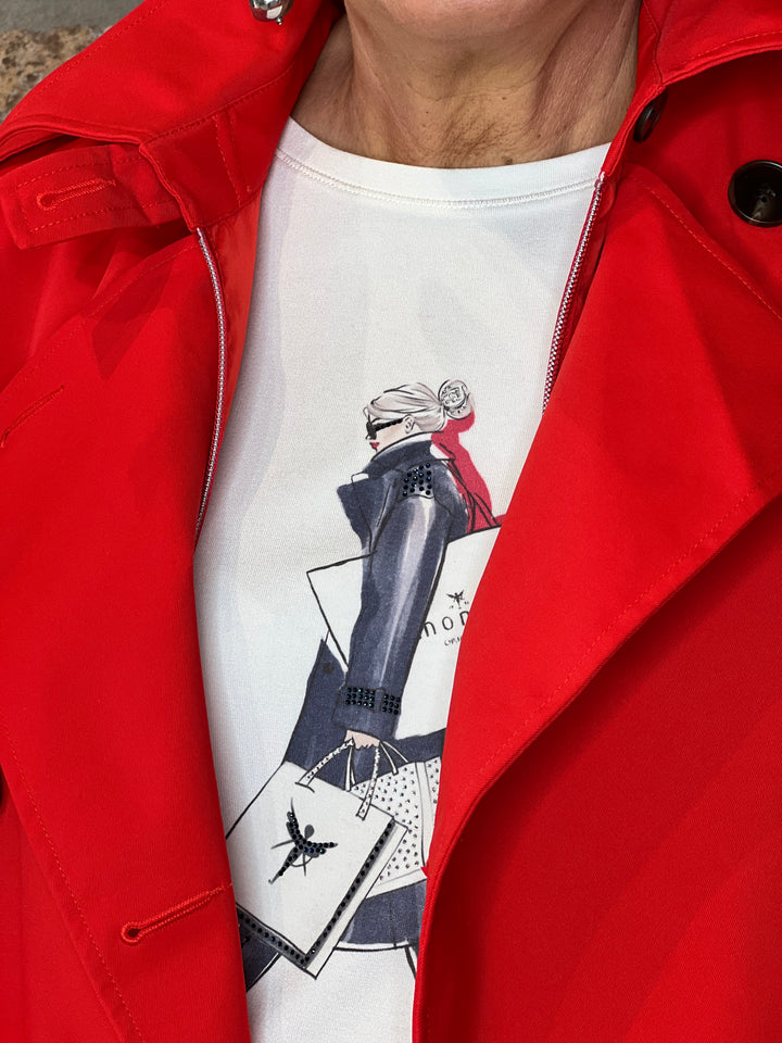 Monari Trench-coat In Chilli Pepper