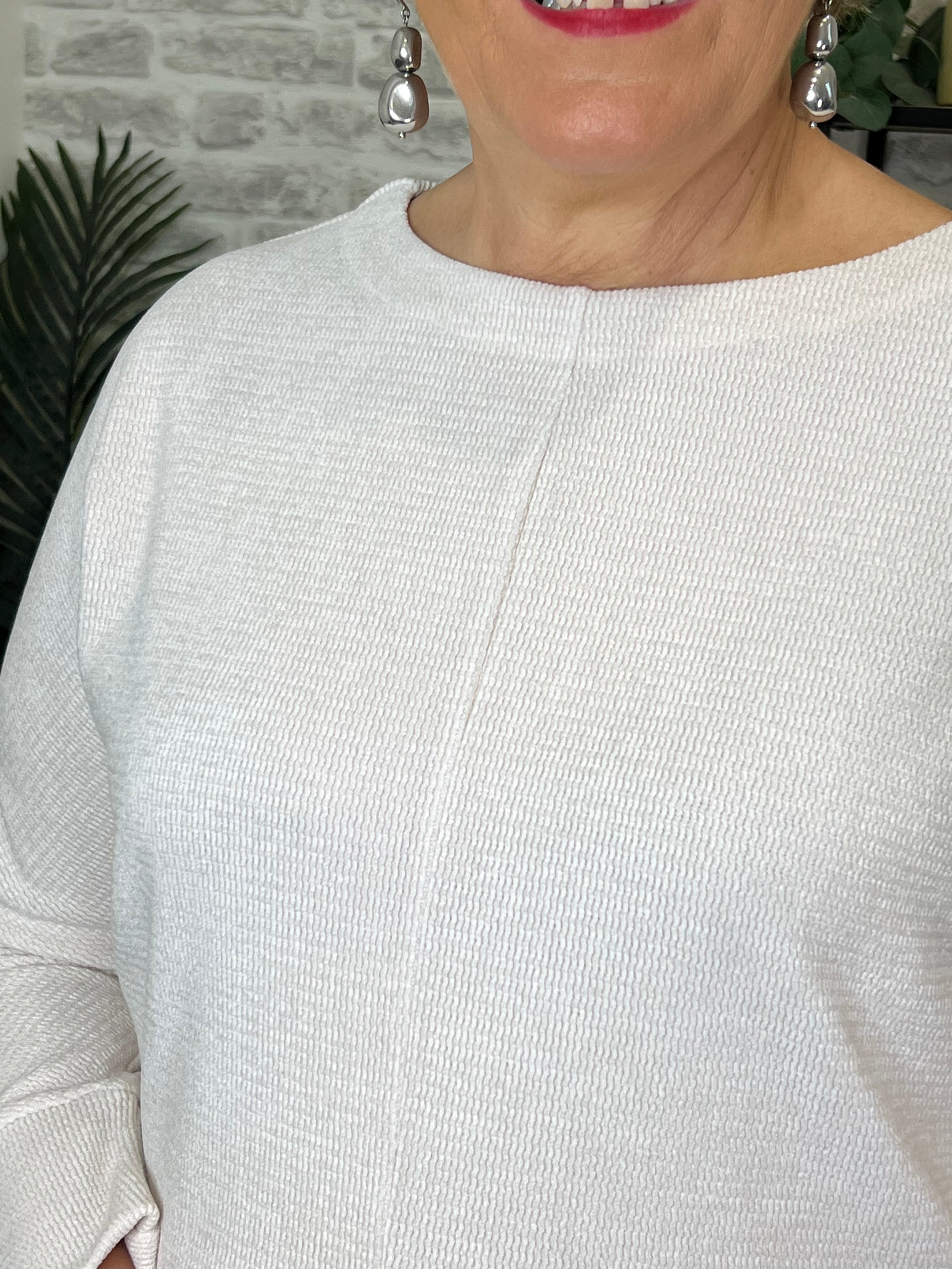 Street One Cosy Sweatshirt In Lucid White