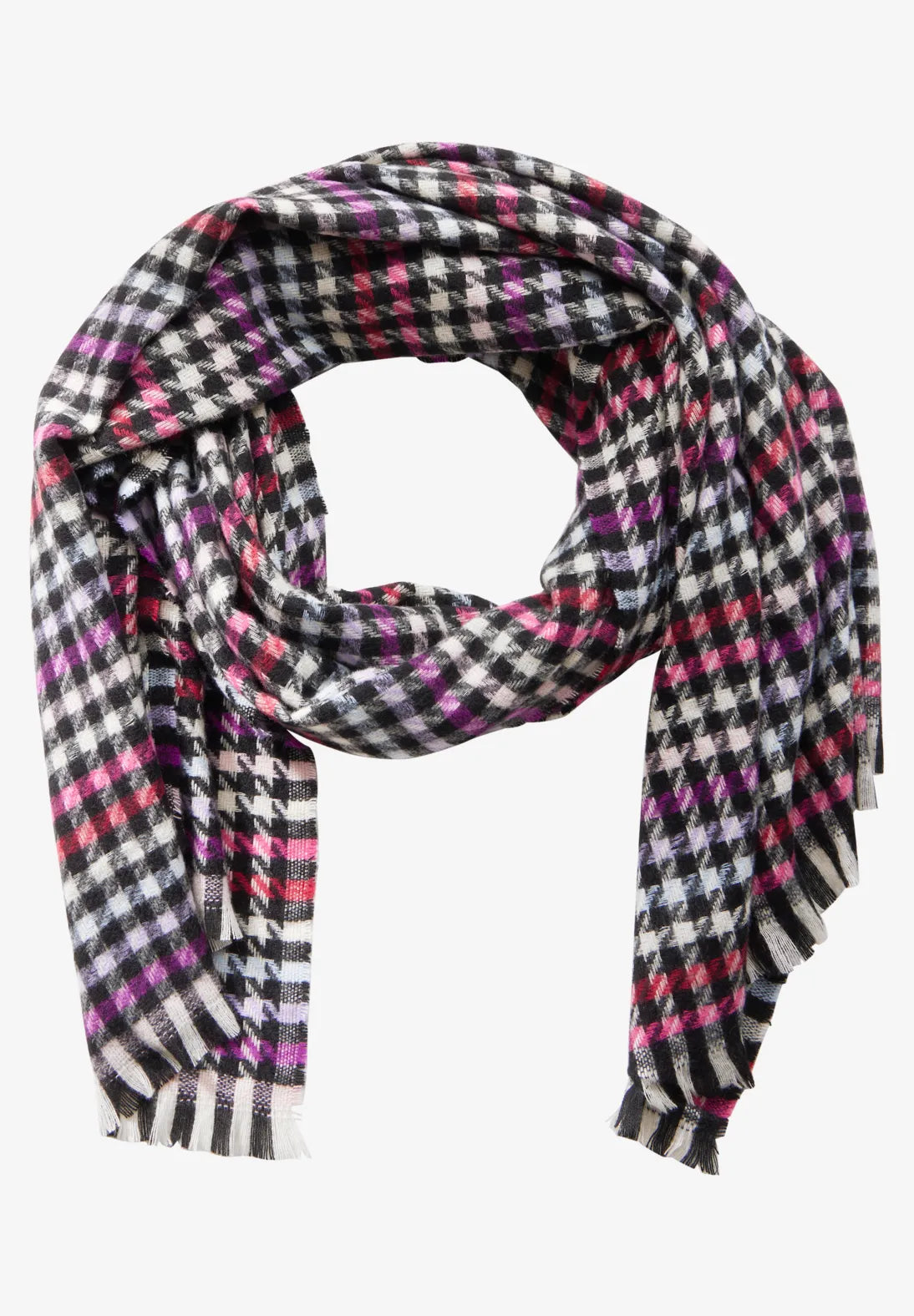 Street One Houndstooth Scarf In Multicoloured