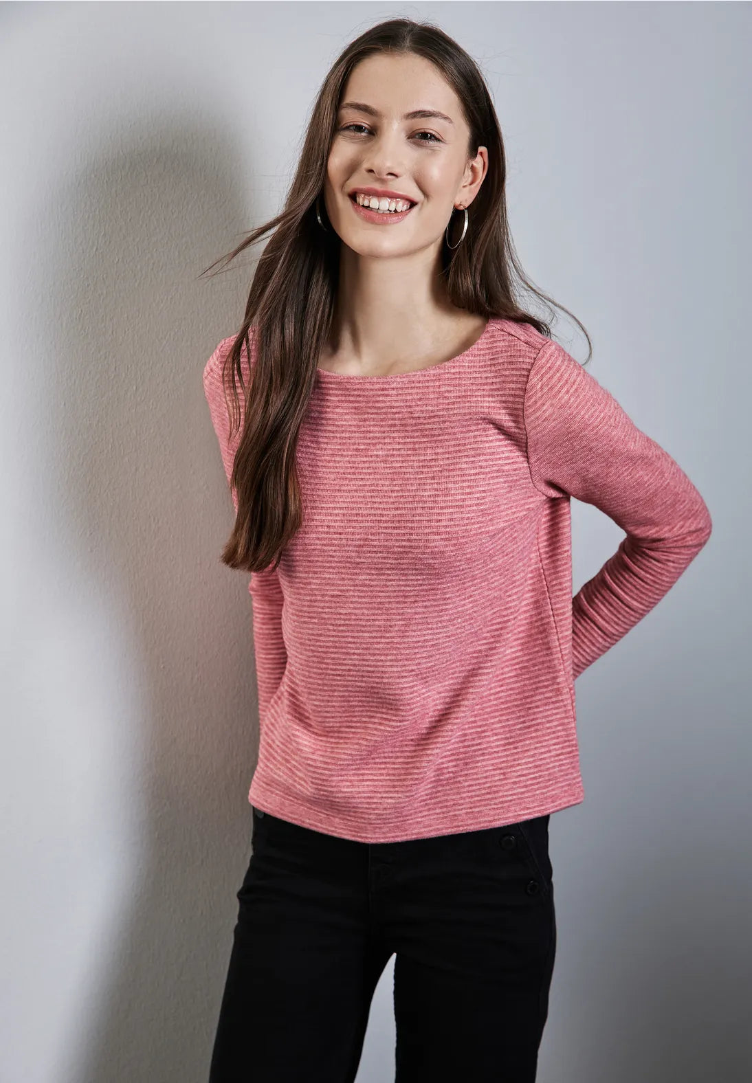 Street One Structured Jumper In Sugar Coral