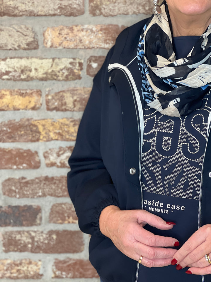 Cecil Pique Jacket In Universal Blue