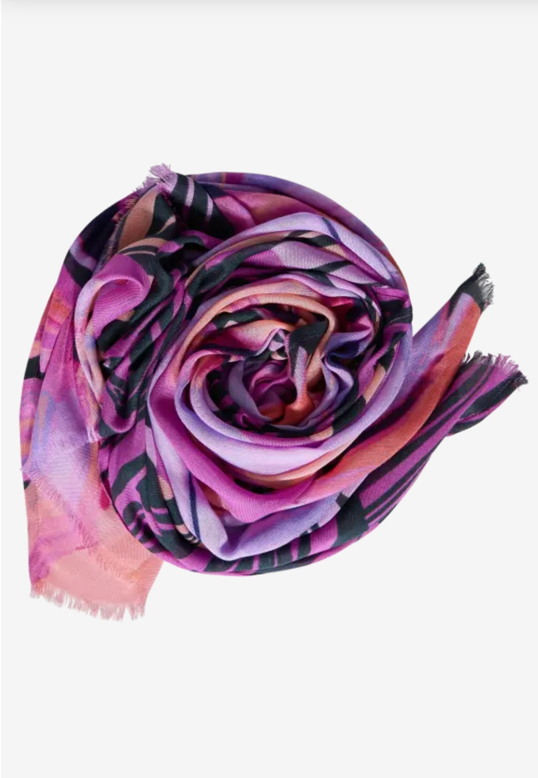 Street One Print Scarf In Multicoloured