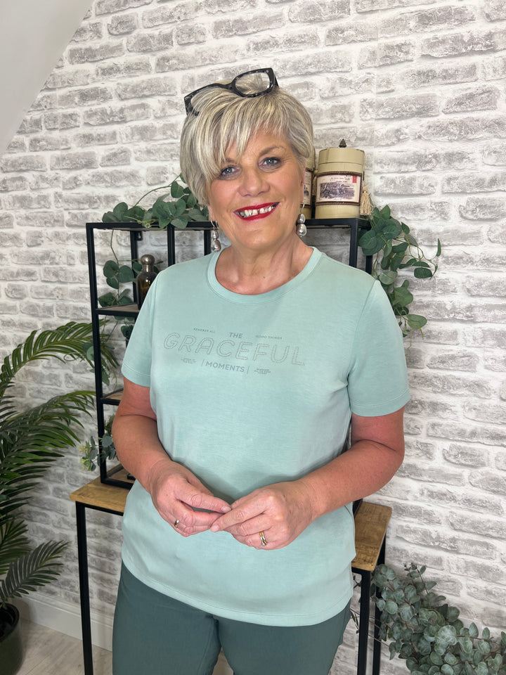 Cecil Modal Graceful T-shirt In Matcha Green
