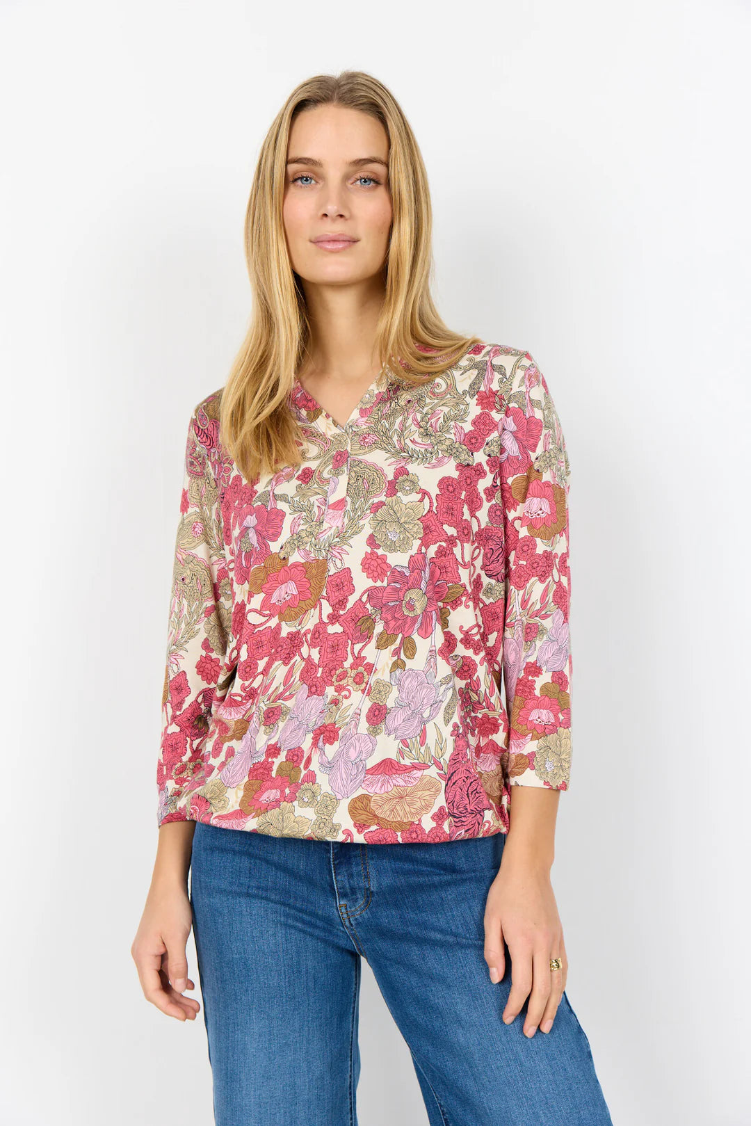 Soya Concept Paisley Felicity Top In Pink