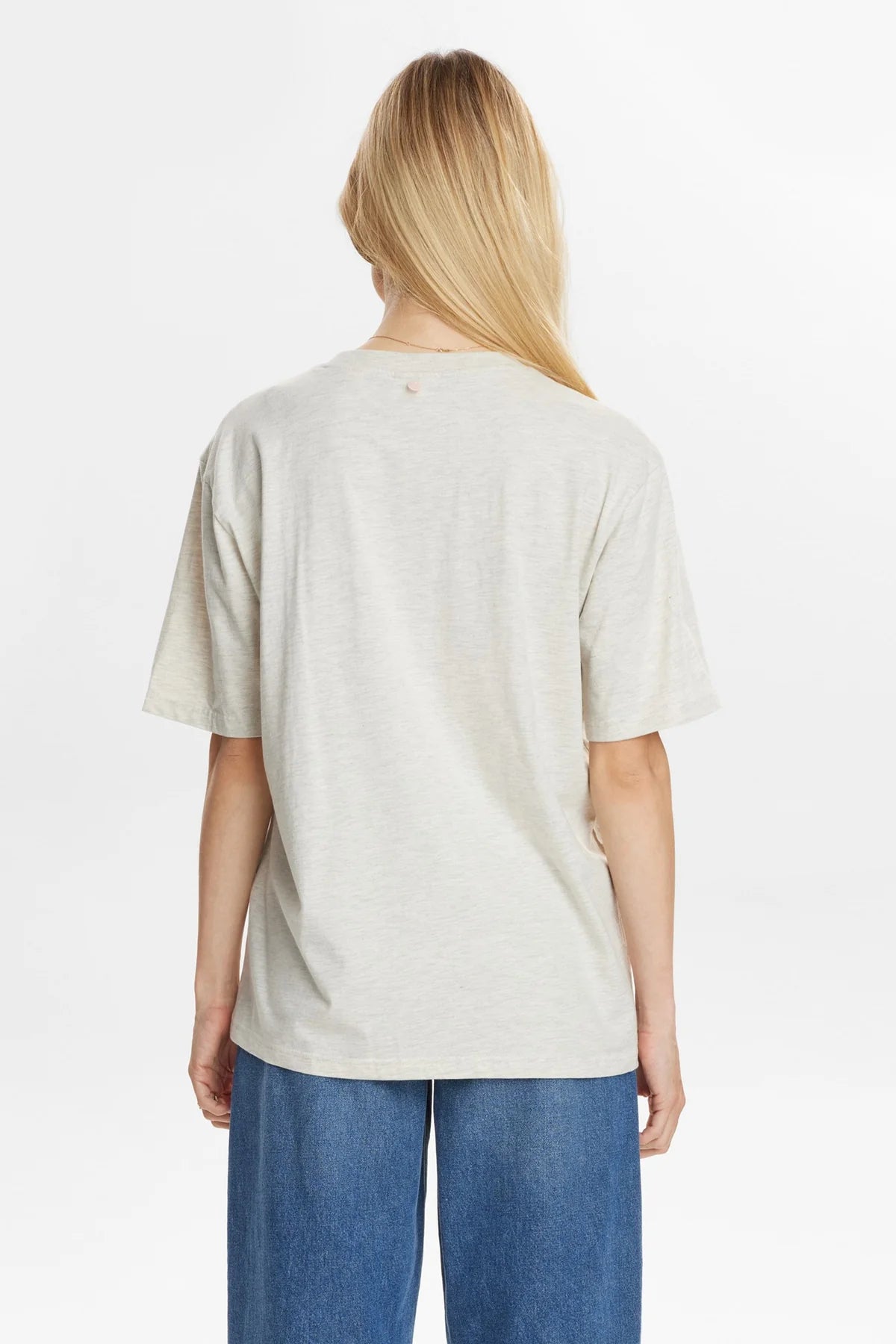 Nümph Nuwestern T-shirt In Cream Melange