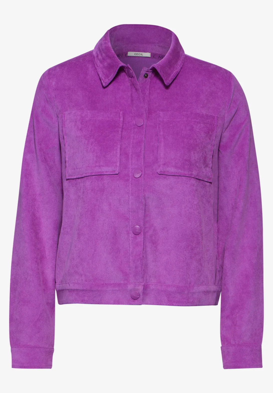 Cecil Cord Jacket In Iced Violet